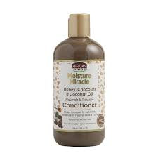 African pride moisture miracle honey chocolate & coconut oil nourish& restore conditioner