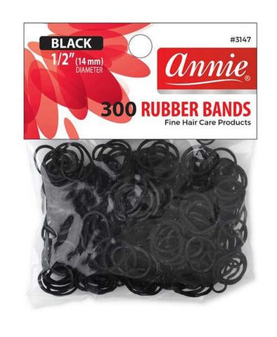 300 pcs black rubber bands